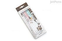 Monami 153 Ballpoint Pen - 0.5 mm - 5 Color Set - Puppy - MONAMI 2010135001