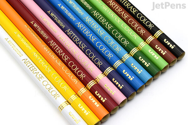 Uni Arterase Color Pencil - 12 Color Set | JetPens