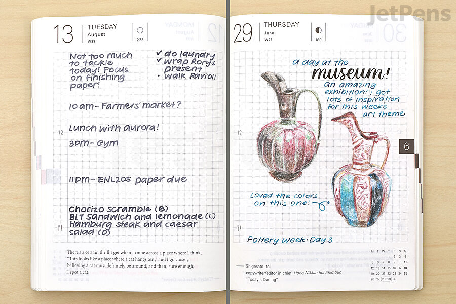 ome might use a techo as a simple way to keep track of tasks, while others use their planners for daily art challenges.