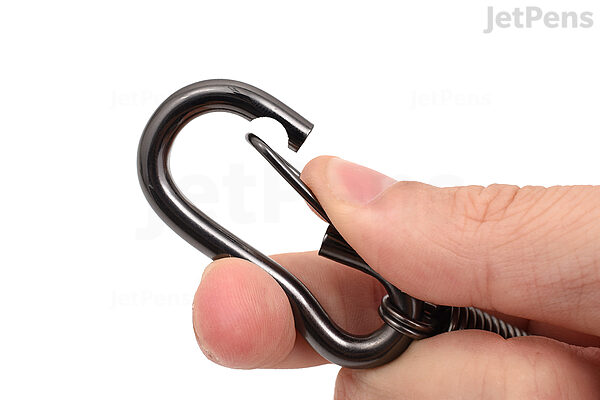 GT//Rotors Carabiner Keychain Ring Keyring Retro Spring Key Chain Holder (1  Piece, Gunmetal Black)