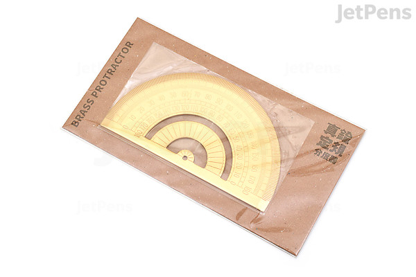 Point Brass Protractor Jetpens Point Brass Protractor Jetpens