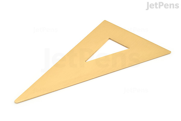 Point Brass Triangular Ruler | JetPens