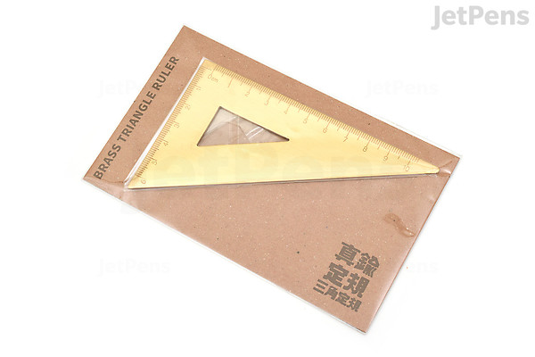 Point Brass Triangular Ruler | JetPens