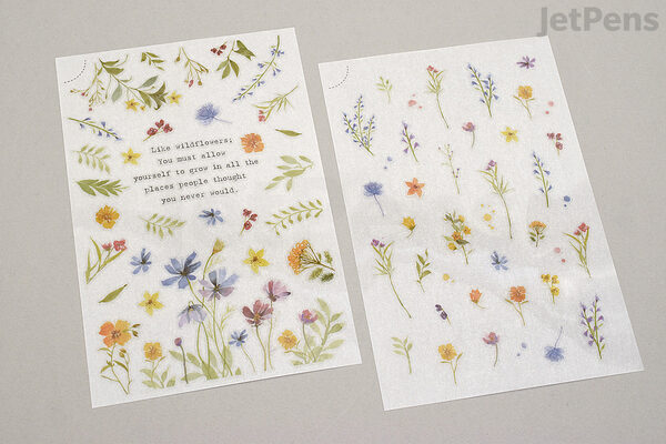 MU Print-On Transfer Stickers - Wildflowers (121)
