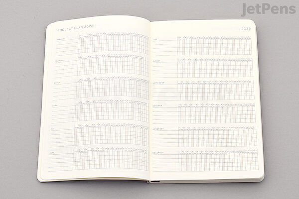 Leuchtturm1917 Monthly Planner Notebook - 2022 - Dot Grid - Paperback (B6+)  - Black