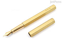 YSTUDIO Classic Revolve Fountain Pen - Brass / Copper - Fine Nib - YSTUDIO STAT-41