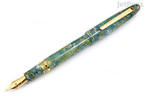 Esterbrook Estie Fountain Pen - Sea Glass with Gold Trim - Medium Nib - ESTERBROOK ESG816-M