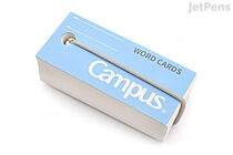 Kokuyo Campus Word Cards with Band - Blue - 3 cm x 6.8 cm - KOKUYO TAN-201B