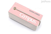 Kokuyo Campus Word Cards with Band - Pink - 3 cm x 6.8 cm - KOKUYO TAN-201P