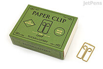 TOOLS to LIVEBY Brass Paper Clips - Owl - Box of 10  - TOOLS TO LIVEBY TTLB-CLP-GN