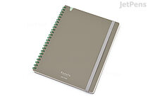 Kokuyo Sooofa Soft Ring Notebook - A5 - 4 mm Graph - Warm Gray - KOKUYO SV738S4-DM