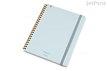 Kokuyo Sooofa Soft Ring Notebook - A5 - 4 mm Graph - Light Blue - KOKUYO SV738S4-LB