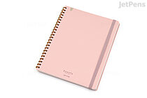 Kokuyo Sooofa Soft Ring Notebook - A5 - 4 mm Graph - Light Pink - KOKUYO SV738S4-P