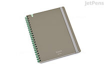 Kokuyo Sooofa Soft Ring Notebook - B6 - 4 mm Graph - Warm Gray - KOKUYO SV748S4-DM
