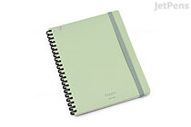 Kokuyo Sooofa Soft Ring Notebook - B6 - 4 mm Graph - Green - KOKUYO SV748S4-G