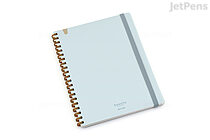 Kokuyo Sooofa Soft Ring Notebook - B6 - 4 mm Graph - Light Blue - KOKUYO SV748S4-LB