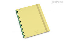 Kokuyo Sooofa Soft Ring Notebook - B6 - 4 mm Graph - Yellow Green - KOKUYO SV748S4-Y