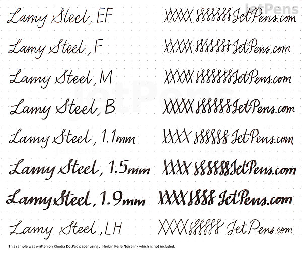 LAMY safari Fountain Pen - Steel Black - Left-Handed - LAMY L0E2SBKLH LAMY safari Fountain Pen - Steel Black - Left-Handed - LAMY L0E2SBKLH