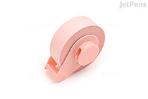 Yamato Sticky Note Tape Roll with Clip & Magnet - 15 mm x 10 m - Pastel Pink - YAMATO TFC-15-PP