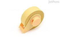 Yamato Sticky Note Tape Roll with Clip & Magnet - 15 mm x 10 m - Pastel Yellow - YAMATO TFC-15-PY