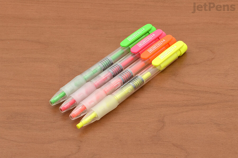 Kutsuwa Neonpitsu Knock Highlighter Pencils