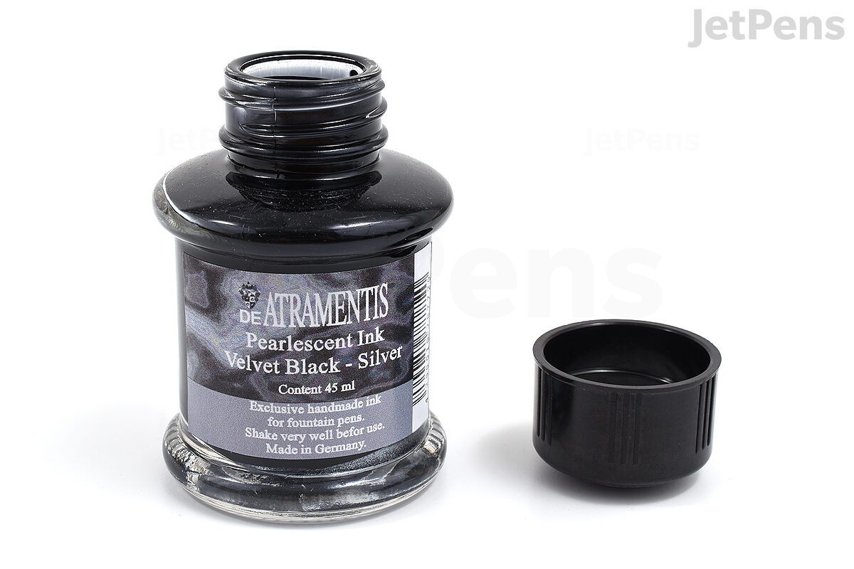 Ink Review: De Atramentis Pearlescent Cyan Blue — Mountain of Ink