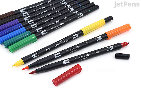 Dual Brush Pen Art Markers, Lettering Favorites, 10-Pack + Free Dual Brush  Pen