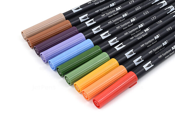 Dual Brush Pens Secondary Palette Set of 10