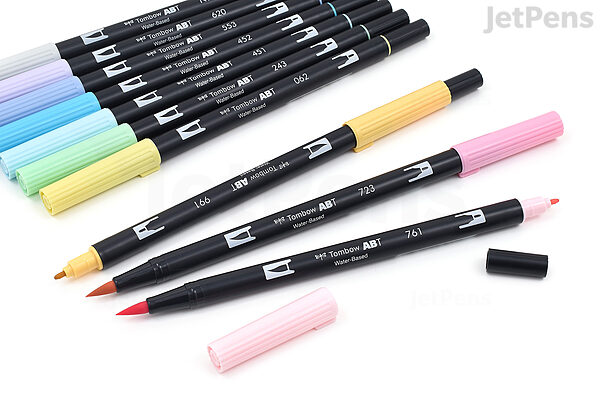 Tombow Dual Brush Pen ABT set 6 // pastel