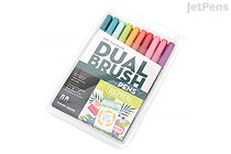 Tombow Dual Brush Pen - 10 Pen Set - Tropical - TOMBOW 56189