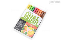 Tombow Dual Brush Pen - 10 Pen Set - Citrus - TOMBOW 56196 Tombow Dual Brush Pen - 10 Pen Set - Citrus - TOMBOW 56196