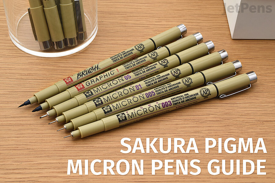  SAKURA Pigma Micron Fineliner Pens - Archival Black