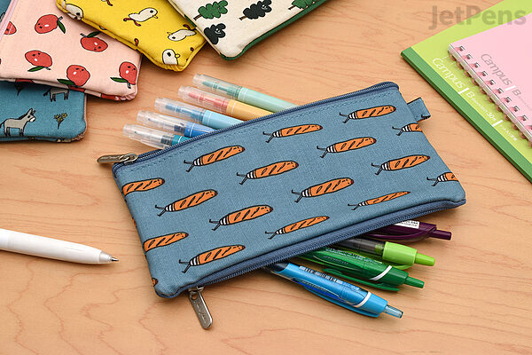 SUNEE Cute Pencil Case, Aesthetic Pen Pouch with 3 Compartments