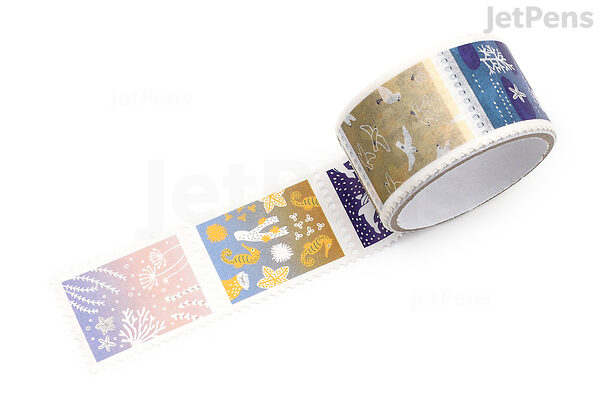 Seas The Day STAMP washi tape with Gold Foil - Original Design