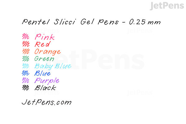 Pentel Slicci Gel Pen Black 0.25mm - Wet Paint Artists' Materials and  Framing