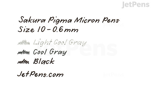 Pigma Micron 10 Piece Set - Black
