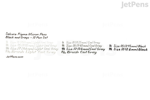 JetPens.com - Sakura Pigma Micron Pen - Size 01 - 0.25 mm - Black