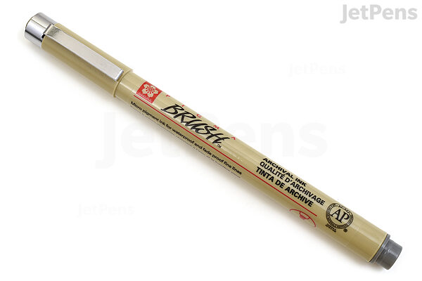 Sakura Pigma Brush Pen - Gray Ink | JetPens