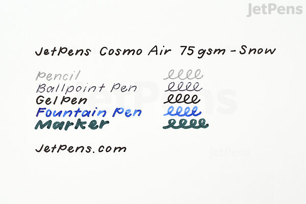 JetPens Cosmo Air Snow 75 gsm Loose Leaf Paper - A4 - Blank - 100