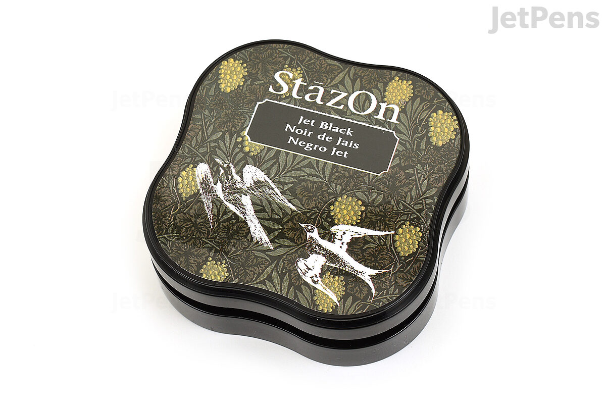 Tsukineko StazOn Solvent Ink Pad Staz On JET BLACK - 5 Bundle. New And  Sealed.