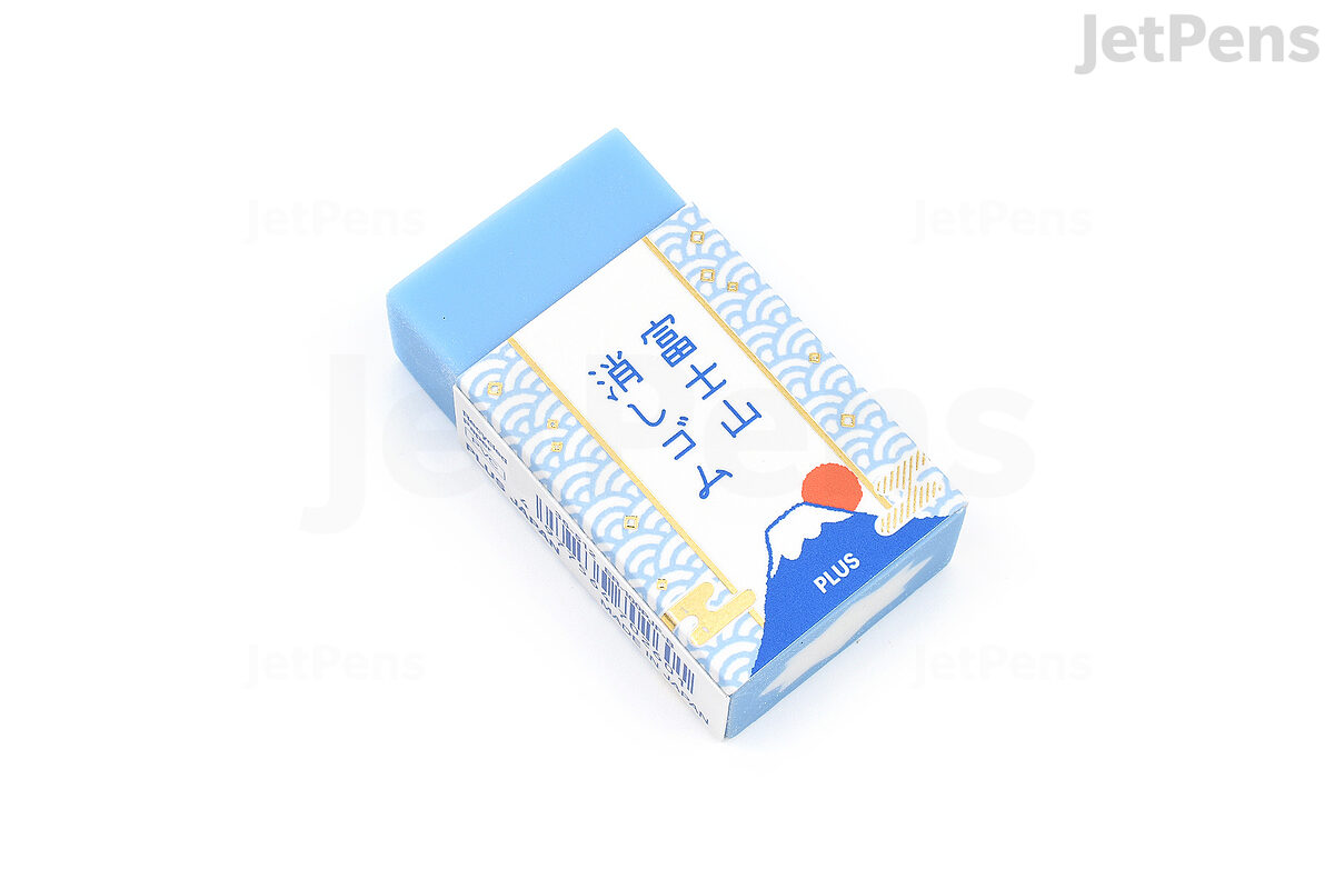 Mt.Fuji Eraser,PLUS AIR-IN Plastic Eraser 12 pieces,Made in Japan