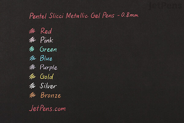 Joann Fabrics Pentel Slicci Metallic Gel Pen Set Gold, Silver