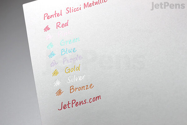Pentel Slicci Metallic Gel Pens .8Mm 2/Pkg-Gold Ink