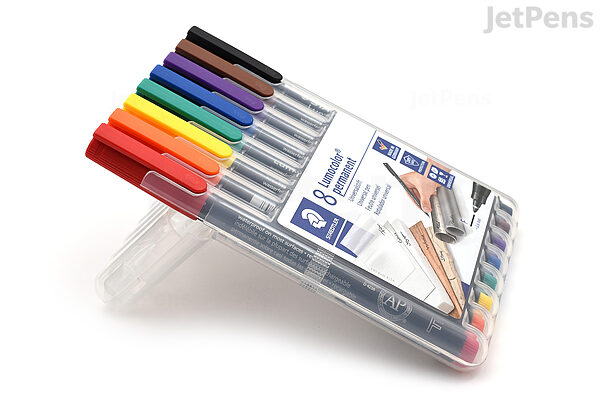 Staedtler Lumocolor 318 Pen Permanent Fine Black, Pack of 10 - Du-All Art &  Drafting Supply