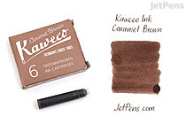 Kaweco Caramel Brown Ink - 6 Cartridges - KAWECO 10000259