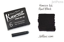 Kaweco Pearl Black Ink - 6 Cartridges - KAWECO 10000257