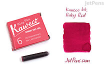 Kaweco Ruby Red Ink - 6 Cartridges - KAWECO 10000008