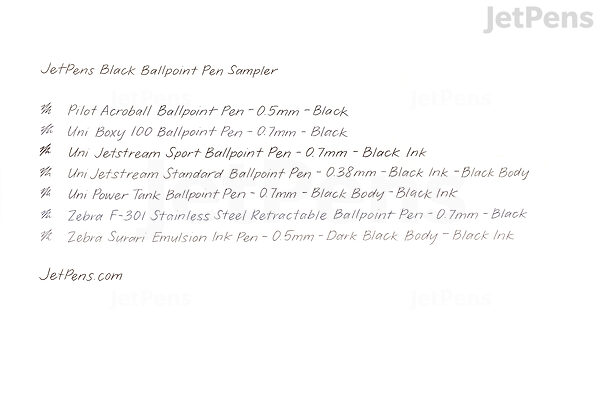 Zebra Surari Emulsion Ink Pen - 0.5 mm - Dark Black Body - Black Ink