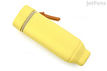 Lihit Lab Bloomin Stand Pen Case - Lemon Yellow - LIHIT LAB A-7732-5