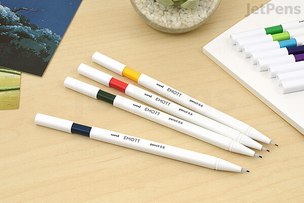 Uni Emott Colored Pencil 4 Colors 0.9 No.3 Nostalgic Color